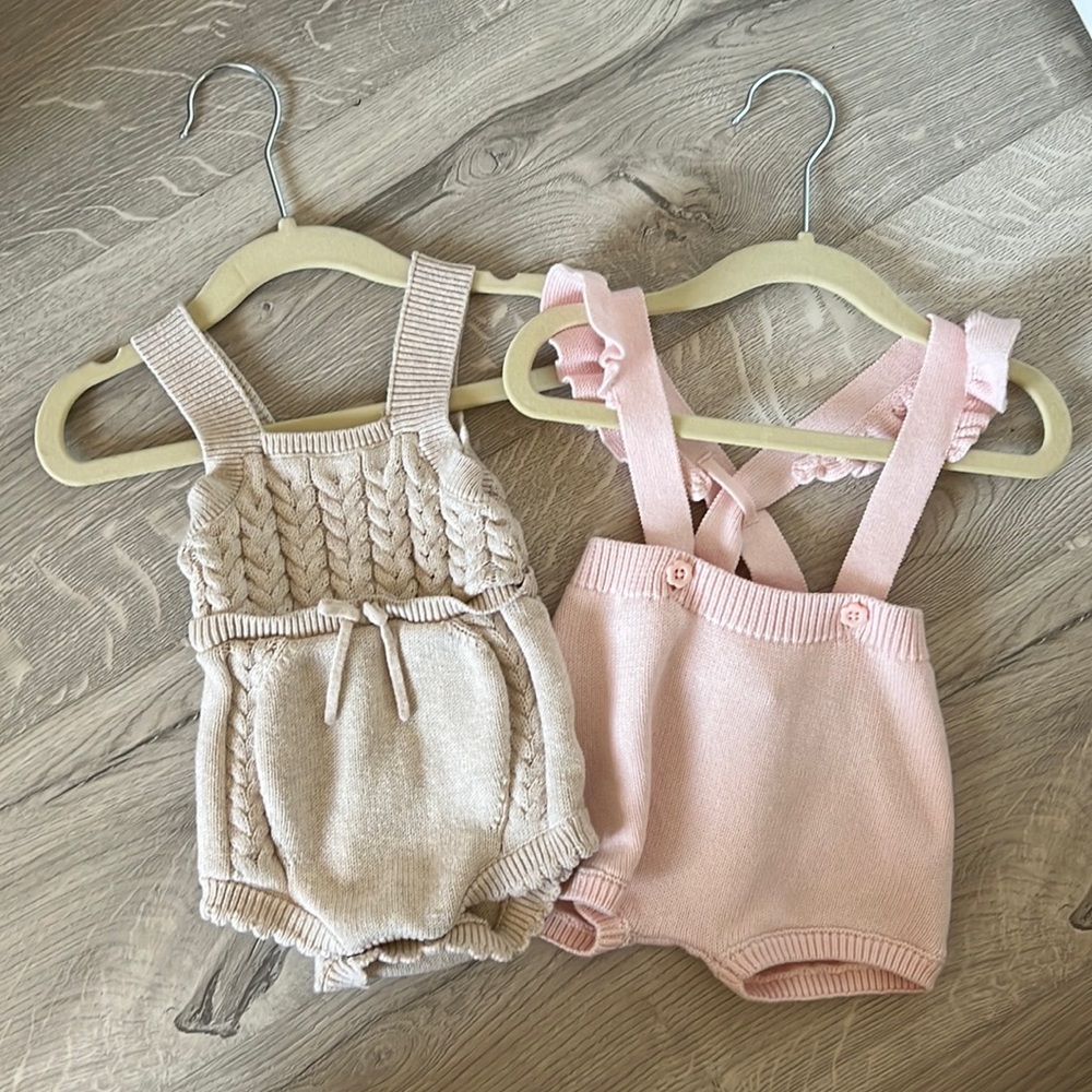 Cat and Jack knot rompers